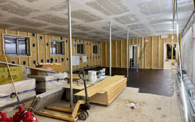 Beginn des Innenausbaus